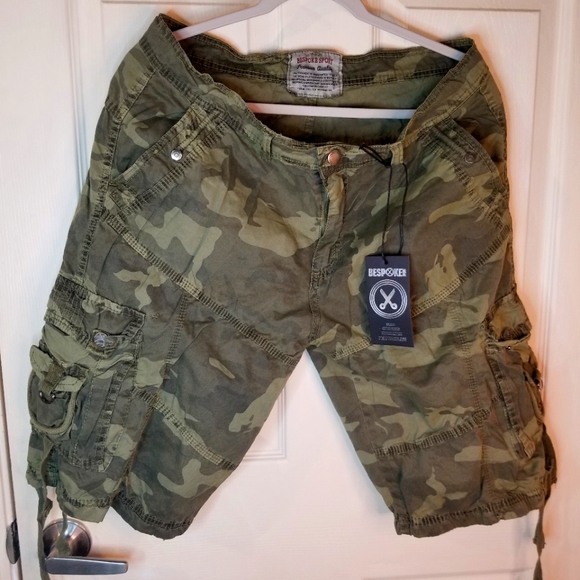Bespoke Shorts Bespoke Sport Camo Cargo Shorts Sz34 Nwt Poshmark